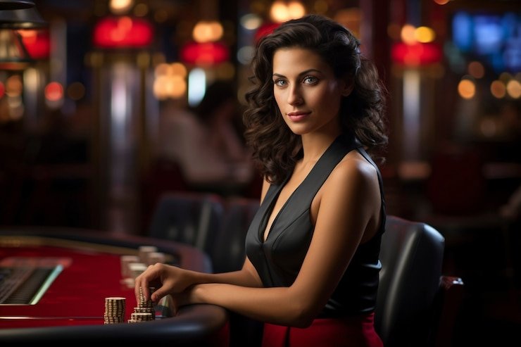 Live roulette table on koin55 login mobile with dealer and multiple camera angles